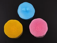 Shampoo Scalp Hair Shower Massage Brush Comb - Pack of 3