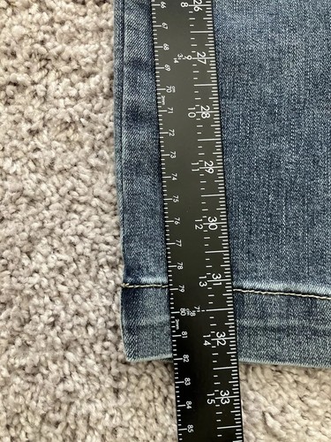 Ed Hardy Jeans Women’s Size 32 Color Blue Medium Vtg Brave Eagle Wide Leg - Picture 15 of 18