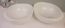 2 PYREX White Milk Glass 1.5 qt. Round Casserole Dish #023 PYREX USA