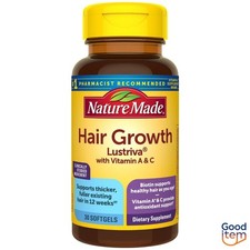Nature Made Hair Growth Complex with Lustriva...