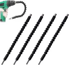 4 Pack Flexible Drill Bit Extension, 11.6 Inch Superbit Screwdriver Flexible, Be