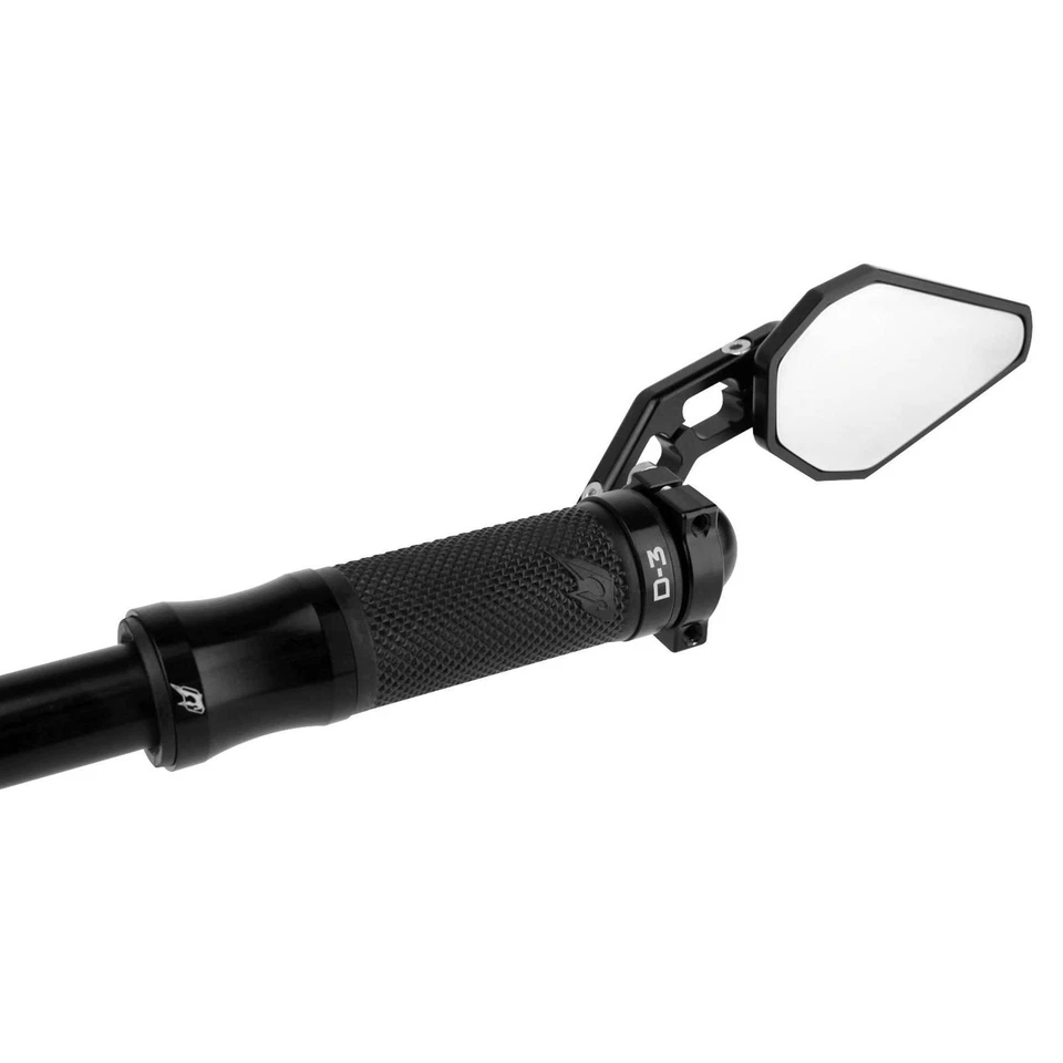 Espejo de extremo de barra de eje D accionado - negro DXM-BK Foto 2 de 4