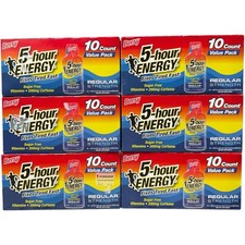 5-hour ENERGY Berry Regular Strength Energy Shot 10 Count 6 Pack Lot Free Ship