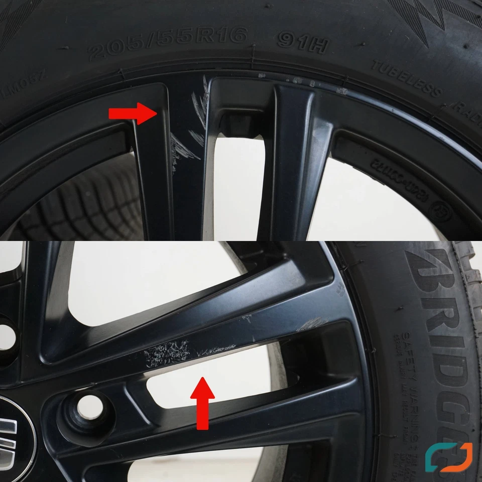 Original Seat Leon 5F Altea 5P Winterreifen Winterräder 205/55 R16 91H SE026516 - Bild 2 von 4