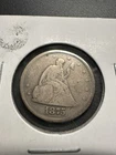 1875-S U.S. SEATED LIBERTY TWENTY CENT 20C PIECE - 90% SILVER KEY DATE VERY GOOD