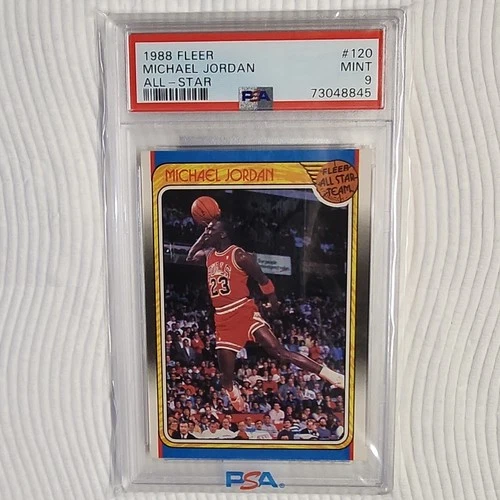 Fleer 1988-89 Michael Jordan All-Star #120 PSA 9 Chicago Bulls Basketball Card