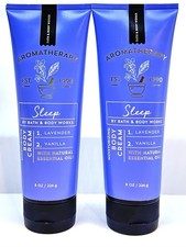 2-Pack Bath  Body Works Aromatherapy SLEEP Lavender Vanilla Body Cream 8oz New