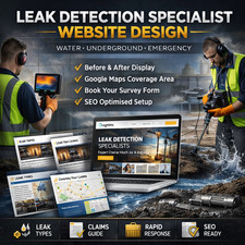 Leak Detection Specialist Website Design – Water & Underground Leak Detection