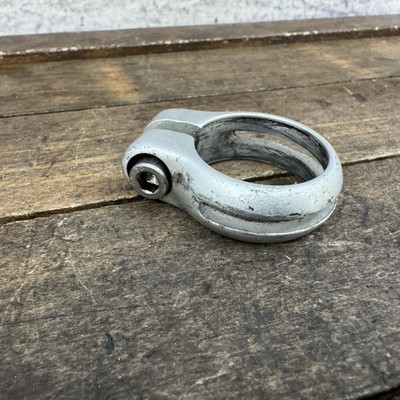 Vintage GT Zaskar Seatpost Clamp 32mm Silver Alloy MTB Bike 1990s