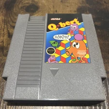 Nes Nintendo Q*bert Qbert Polished Contacts Tested Guaranteed