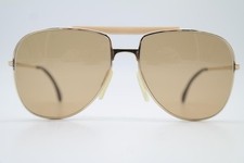Vintage Sunglasses Zeiss COMPETITION 9920 Gold Beige Oval