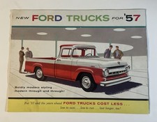 1957 Original Ford Trucks pickup F100 F250 F350 C550 C600 Sales Brochure Catalog