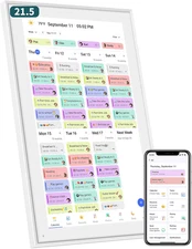21.5 Inch Smart Digital Calendar – Electronic Chore Chart & Planner with 1920X10