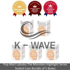Pop Mart Labubu The Monsters Highlight Series Sealed Case Bundle of 5 Boxes