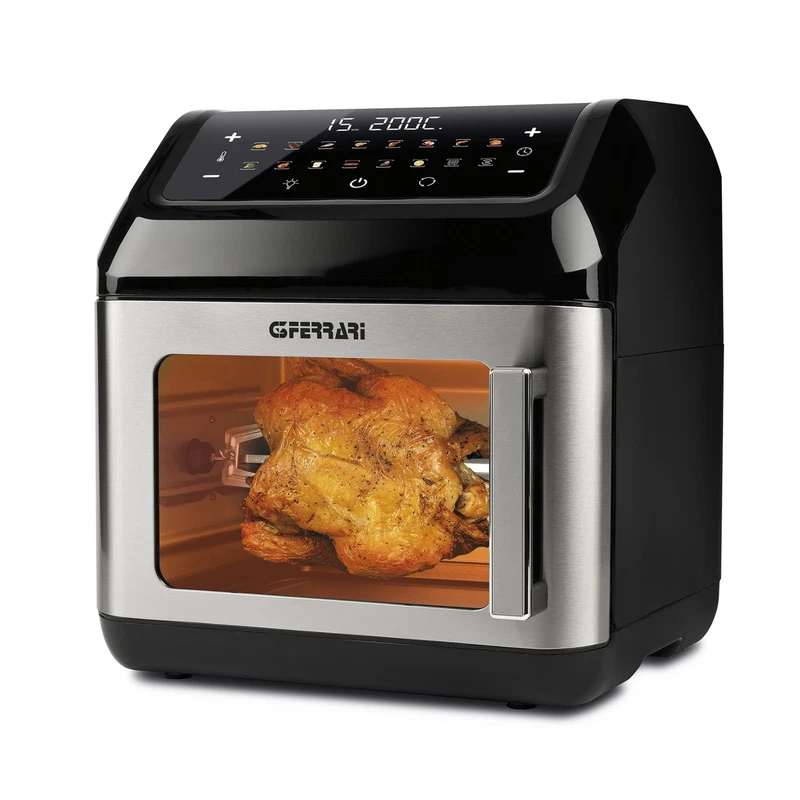 Fornetto Friggitrice Aria con Girarrosto G3Ferrari 13 Litri Caldo Forno 200 °C