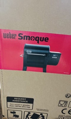 Weber Smoque Pellet Grill 22 Inch Wood Fired Pellet Smoker Wifi  Black NEW N BOX