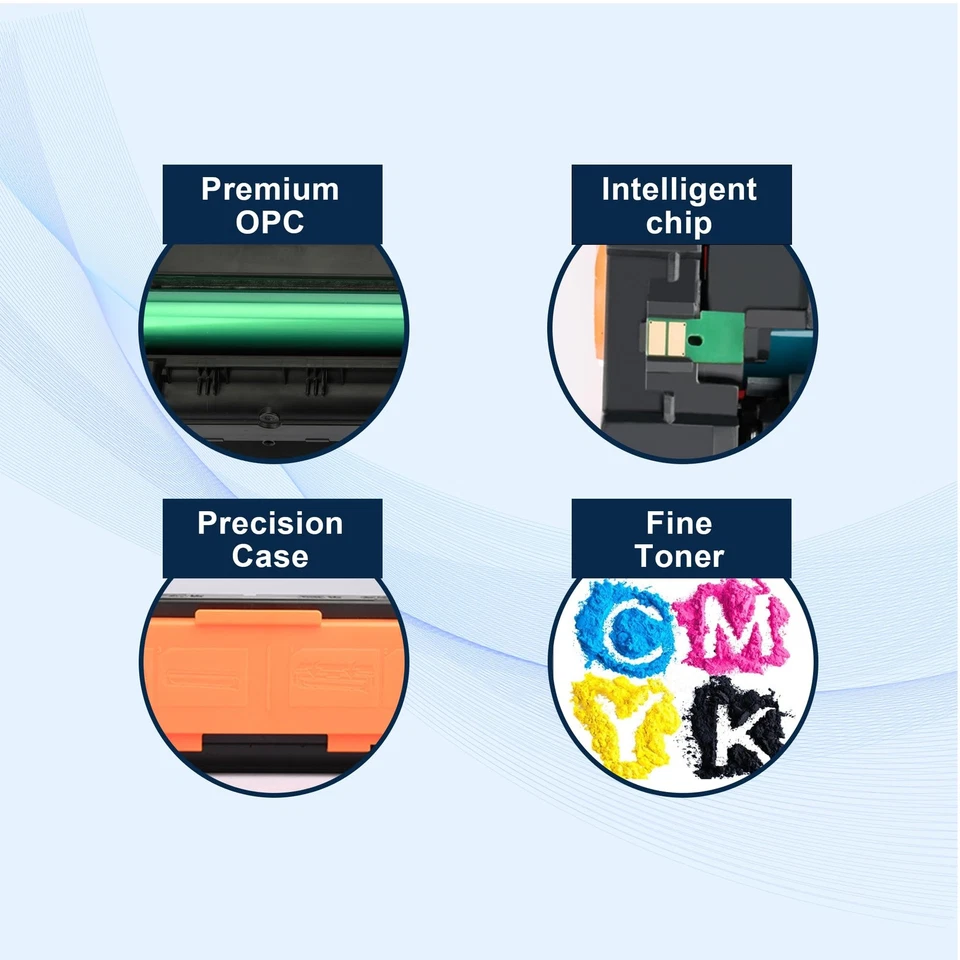 125A Toner Cartridges 4-Pack Works with HP Color LaserJet CM1312nfi CM1312 MF... - Image 4 of 4