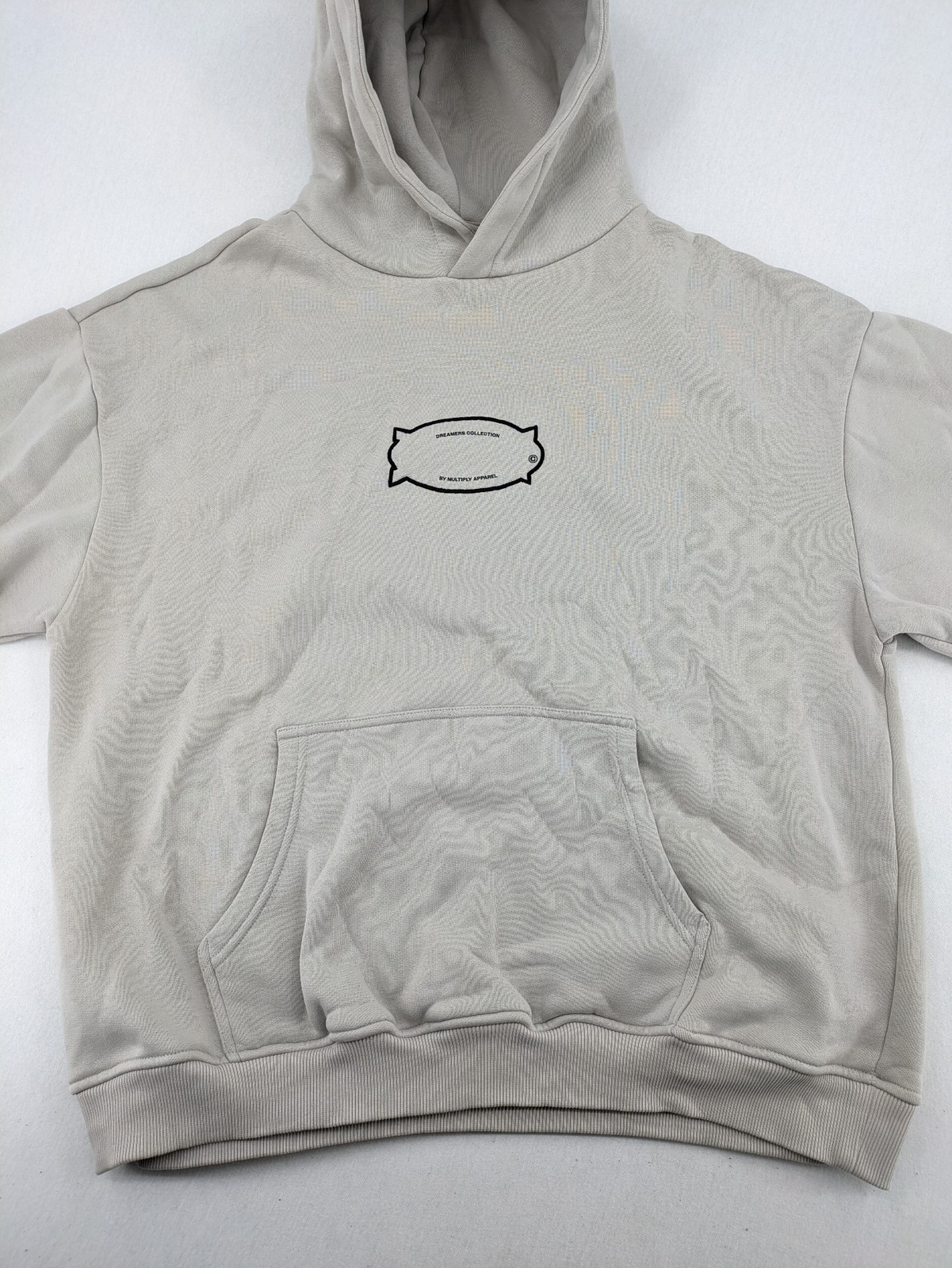 Multiply Apparel Herren Hoodie Kapuzenpullover Gr XL Grau Logo Sweatshirt image 5
