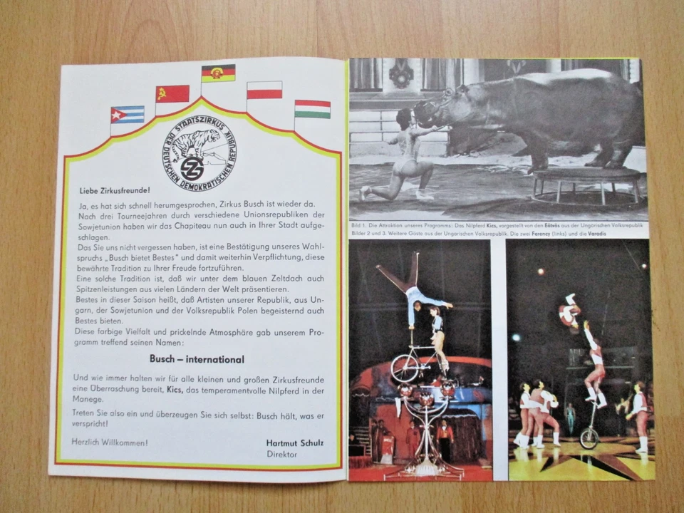 DDR 🎪 Zirkus BUSCH 🤹‍♂️ Programmheft 1988 - Bild 2 von 4