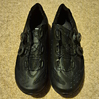 Lake CX238 X Road Cycling Shoes Black Boa Closure Wide EU 43 Never Used Outside