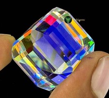 Certified 113 Ct Natural Rainbow Color Cube Cut Mystic Topaz Loose Gemstone