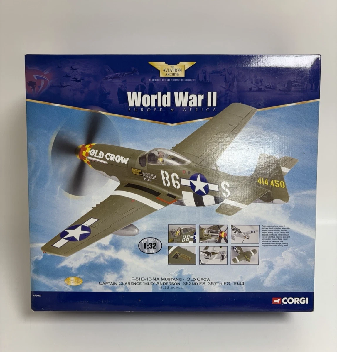 Corgi P51d Mustang for sale | eBay UK