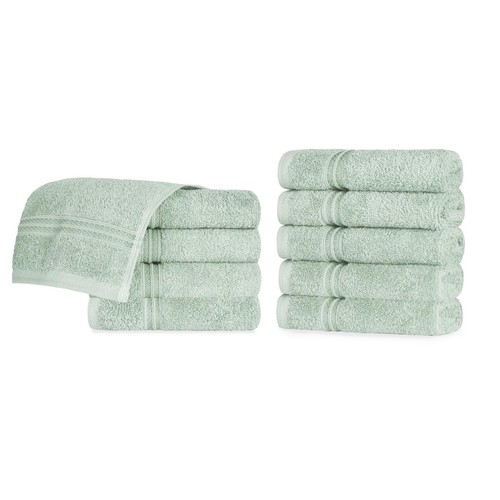 Egyptian Cotton 10-Piece Face Towel Set , Small Towels For Facial, Spa, Quick...