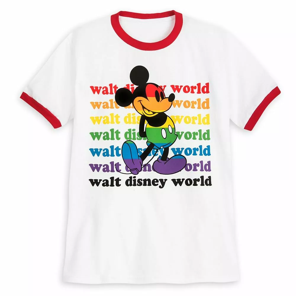 Rainbow sales mickey shirt