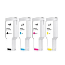 4 300ML For HP738 Compatible Ink Cartridge for HP DesignJet T850 T950 Printer