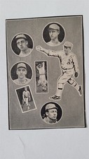 A's Pitchers Herb Pennock Bob Shawkey Bullet Joe Bush 1913 Black Border Panel