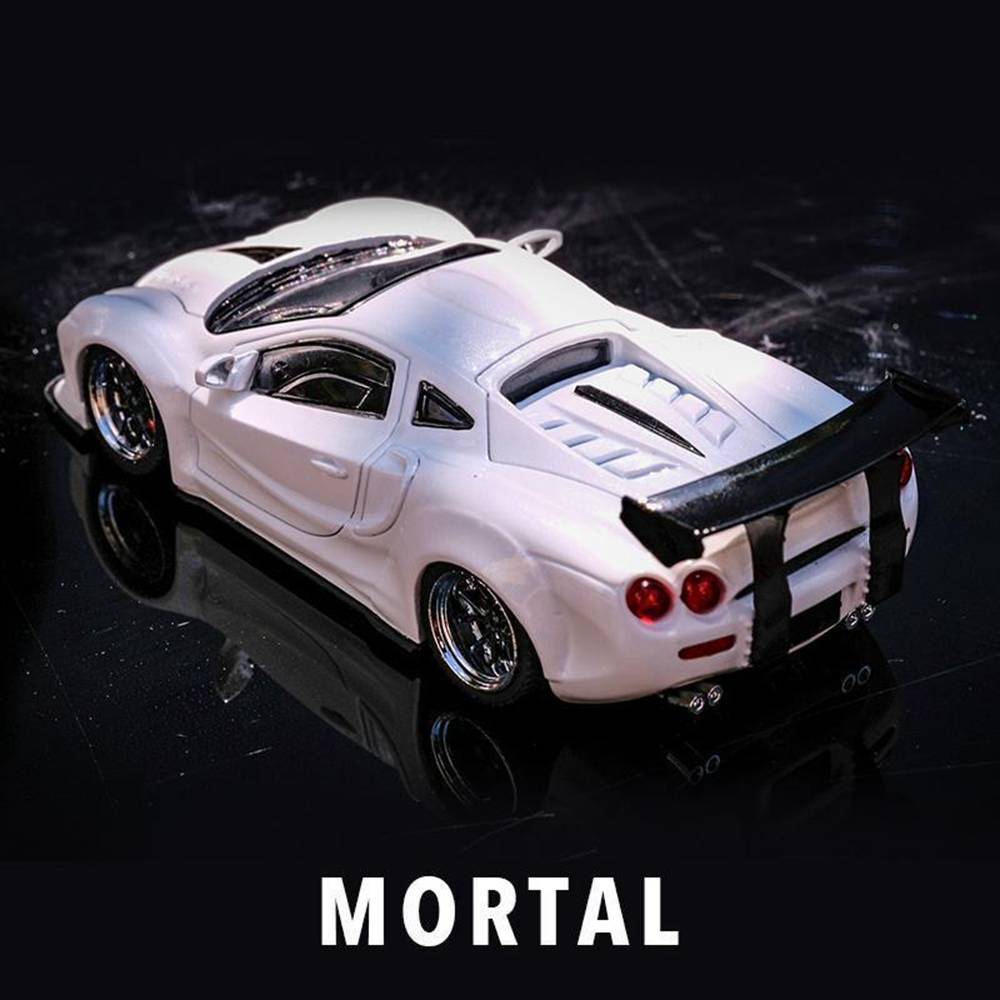 1/64 オロチ LBWK 改 Mortal 1/64 Scale Mitsuoka Orochi LBWK White Diecast Car