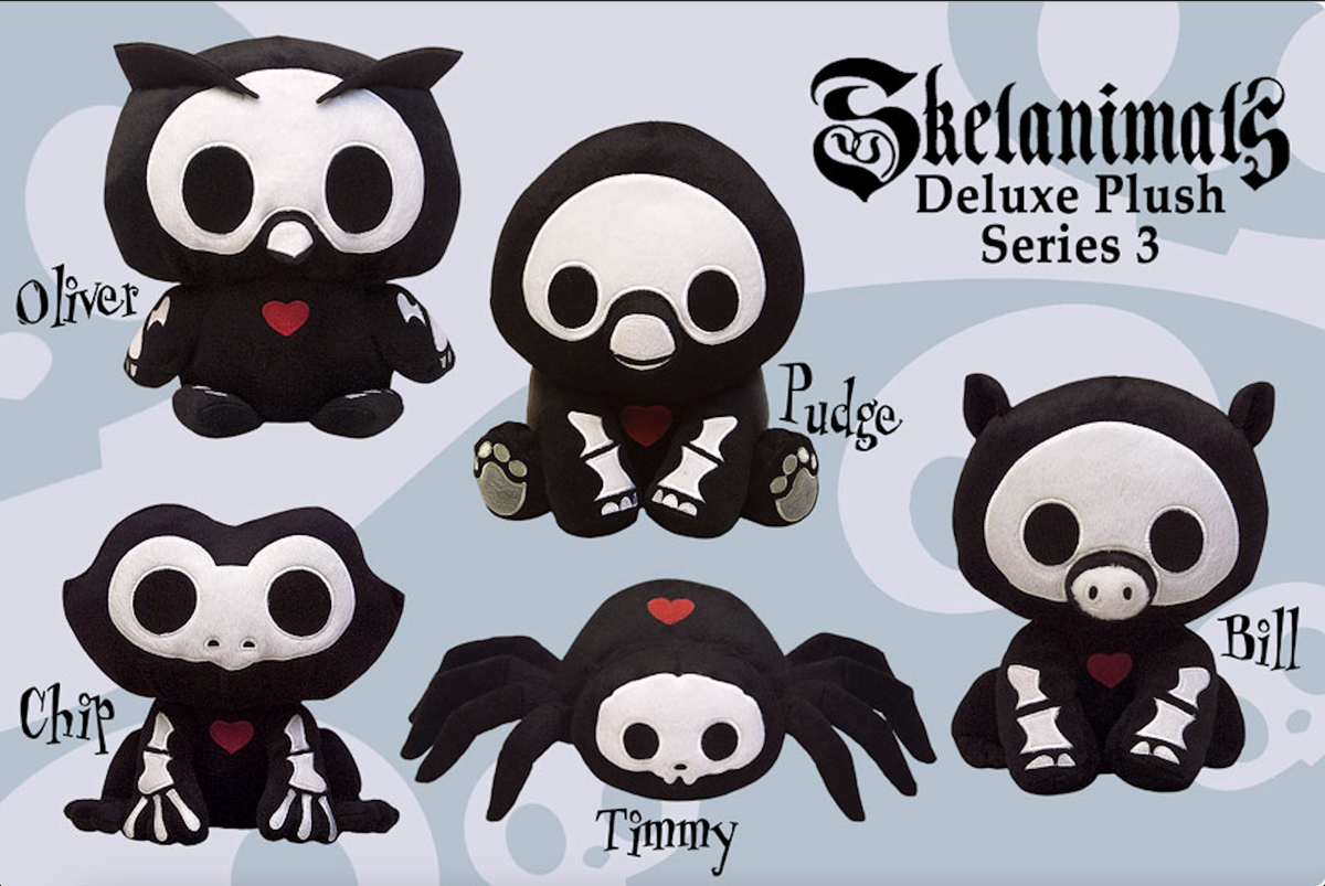 Skelanimals　スケルアニマルズ　ぬいぐるみ　希少 Skelanimals Deluxe Series 3 Plush RARE - New with tags. Still in