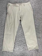 Rhone Pants Mens 36 White Commuter Chino Pockets Performance Stretch Active