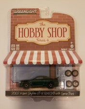 Greenlight Hobby Shop S4 2002 Nissan Skyline GT-R BNR34 Green Machine Chase