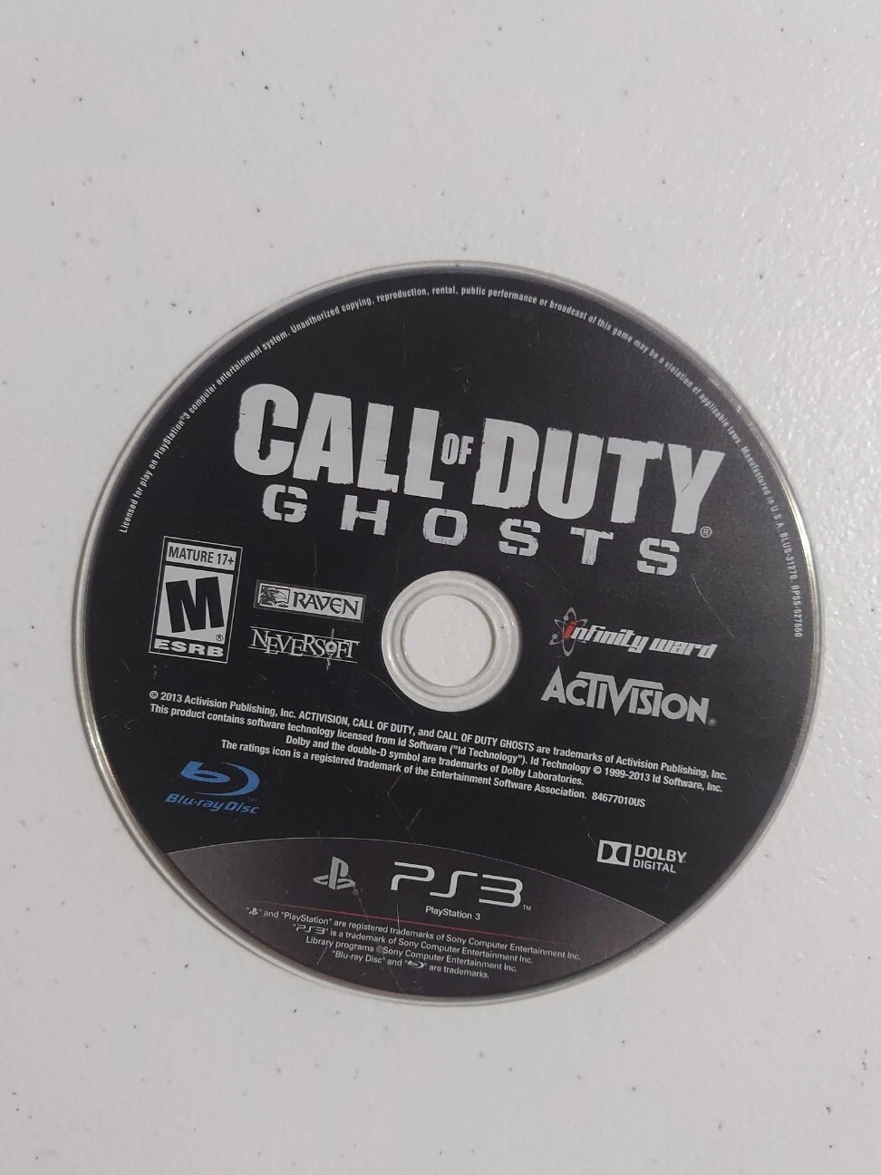 Call of Duty: Ghosts (Sony PlayStation 3 PS3) - DISC ONLY