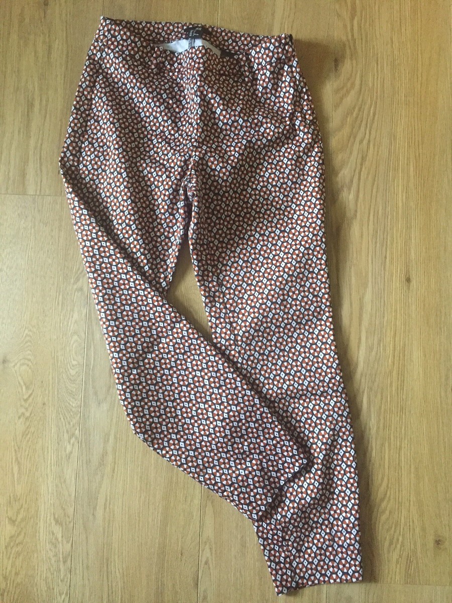 Ankle Cigarette Pants H&m H&M Cigarette Trousers Stretch Fabric, Cinnamon Ankle Cut Size 34