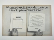 Vintage 1972 Xerox 4000 Two Sided Copier Advert Print READ