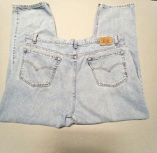 Vintage 2000 Levis 545 Brown Tab Loose Fit Jeans Mens 44x30 Lucky 10 Blank Tab