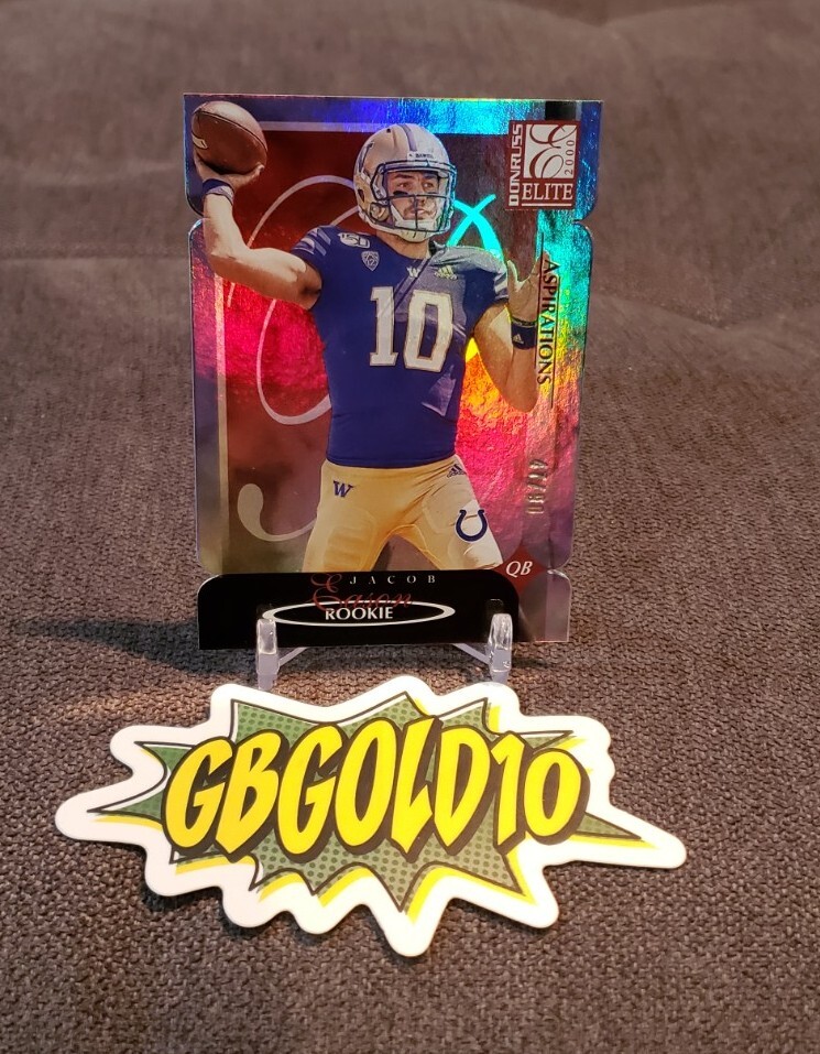 Jacob Eason Panini Donruss Elite 2000 Elite Rookies #JE Aspirations Die-Cut