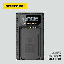 Nitecore ULM240 USB Battery Charger for Leica BP-SCL2 Batteries M240 Series 