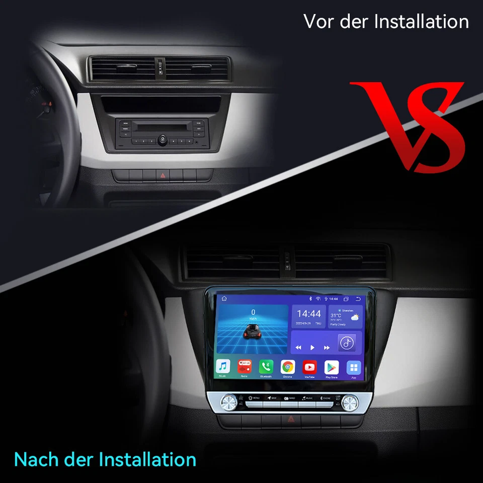 64G Bildschirmtasten Für Skoda Fabia 3 III 2015-2022 Android13 Carplay Autoradio - Bild 4 von 4