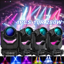 GdjRttk 4PCS 10R 275W Sharpy Beam Moving Head Stage Light DJ Disco Bar Wedding