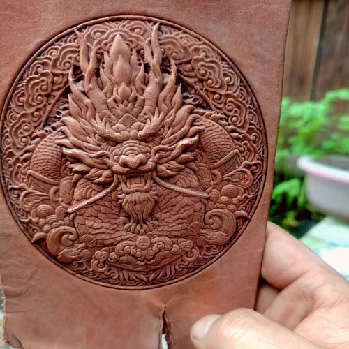 Stampo per goffratura artigianale in pelle drago 3D lega di alluminio pressa a freddo strumenti di stampaggio - Foto 5 di 8