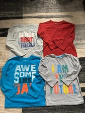 Lot of 4 Cat and Jack,Garanimals, Nike Boys Top size 5