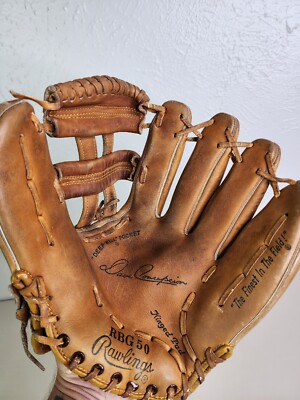 Vintage rawlings Rbg50 Dave Concepcion Leather Baseball Glove RT