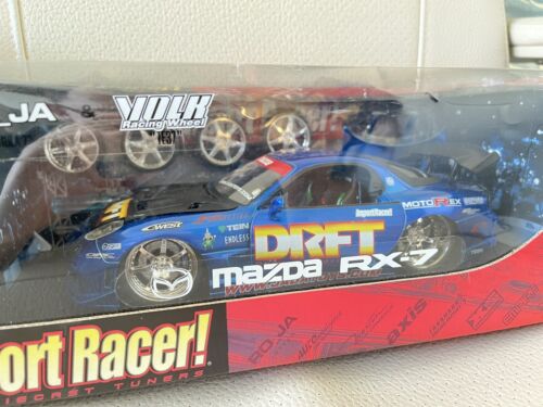 Juguetes Jada diecast raros coleccionables importación corredor Mazda RX-7 azul escala 1:18 - Imagen 2 de 7