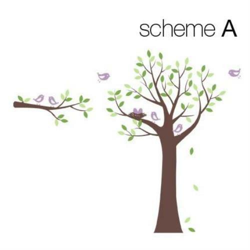 Tree Wall Decal with Bird Family - Picture 3 of 11