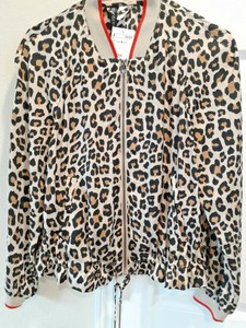 Leopard Print Blouse Bomber Jacket Size 8 Divided By H M Forever Or Never Ebay