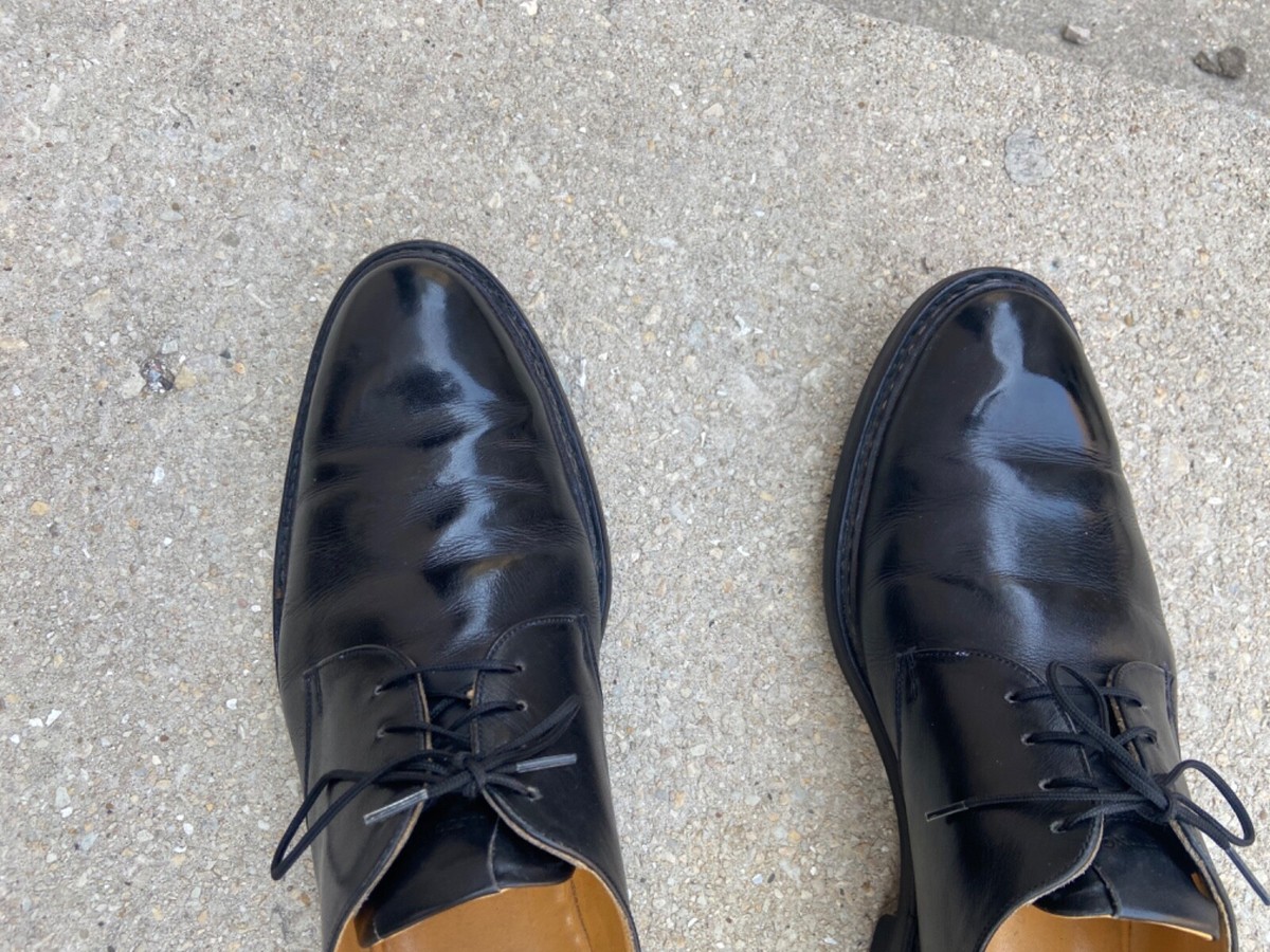 Heschung Split Toe Black Leather Rubber Sole Men’s Oxfords Dress Shoes Size 10.5 Heschung Men main image 3