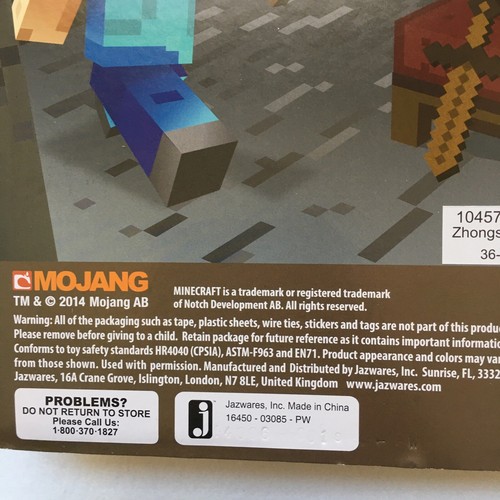 Minecraft Series 1 Overworld Player Survival Pack Steve Action Figure T-149 - Picture 7 of 8